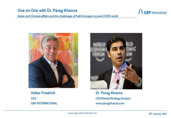 Interview about Asian Affairs with Dr. Parag Khans and Volker Friedrich