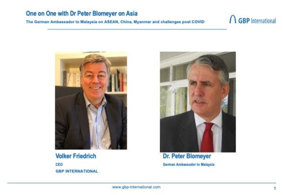 Interview about the state of affairs in Asia with German Ambassador to Malaysia Dr. Blomeyer