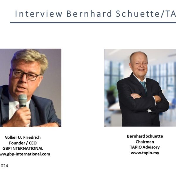 The result of China+1 policy and alternatives in ASEAN – an expert interview between Volker Friedrich and Bernhard Schuette