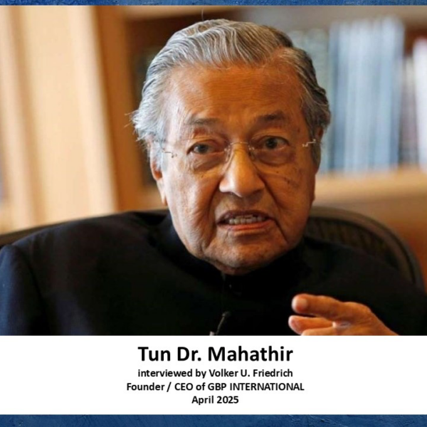 Exclusive Interview with Tun Dr Mahathir Mohamad: A Visionary Leader’s Insights on GBP INTERNATIONAL